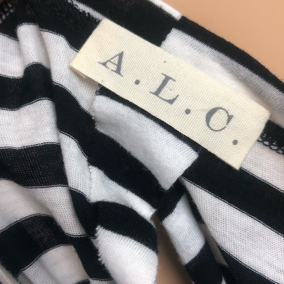 A.L.C Brenton Stripe Harper Twist Back Top Size XS - Picture 2 of 7